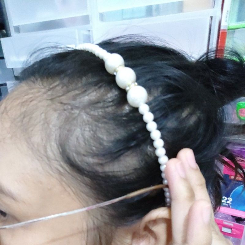 Bando Korea Mutiara Pearl Headband Korean Hairband