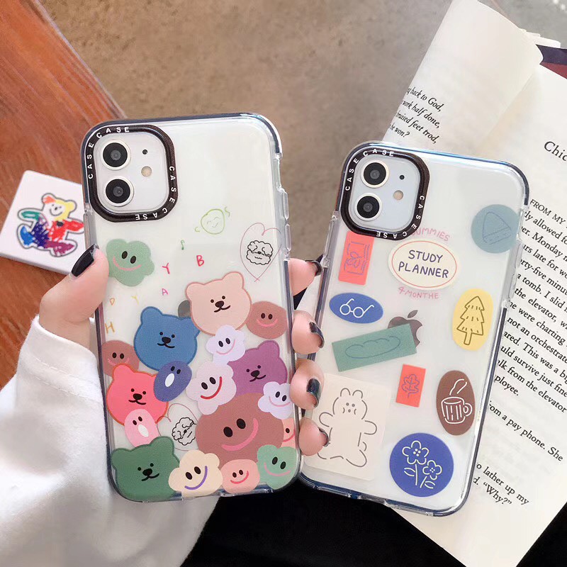 Study Bear iPhone 11promax Casing XS X 7 8 7plus xr xsmax