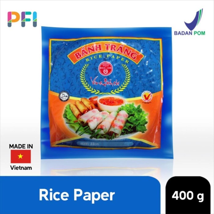 

Fe0Ggg Vina Bich Chi Banh Trang Rice Papers Blue 22Cm 400G 75djbfv