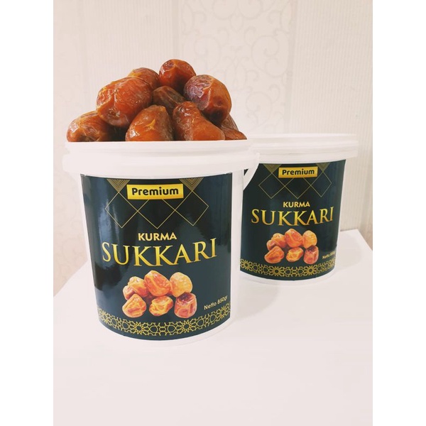 

Kurma Sukari Al Qassim Kemasan Ember Premium 850 gram