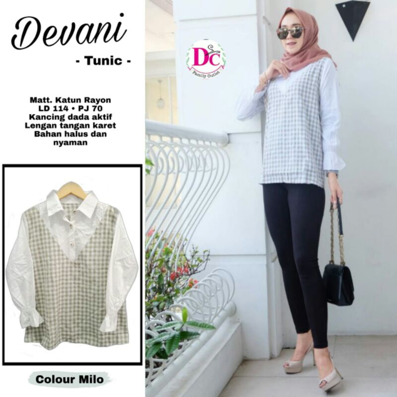 DEVANI Tunik Bahan Rayon HalusII DC