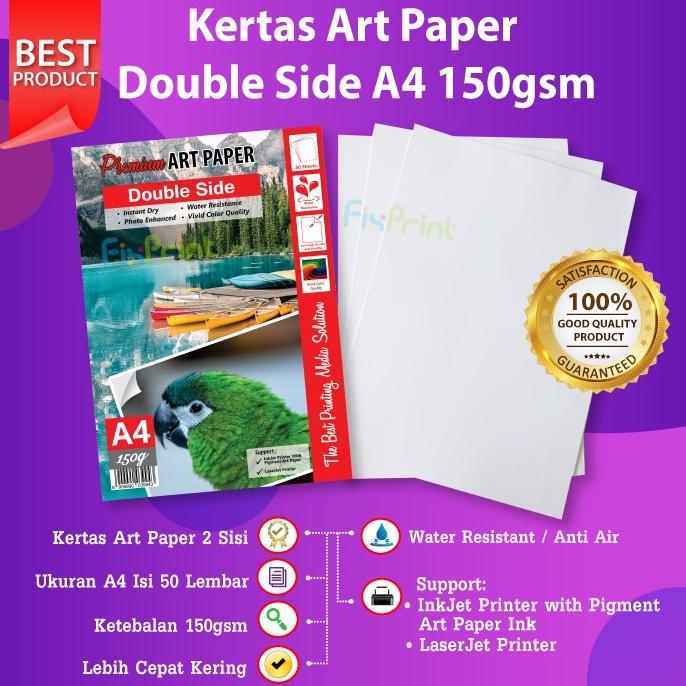 

Promo Awal tahun Kertas Art Paper A4 150gsm isi 50 lembar Paper Art 150 gsm Promo Awal tahun