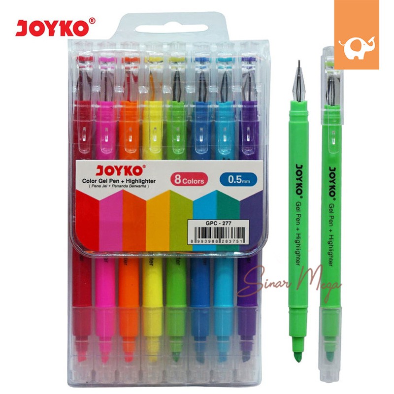 Joyko Color Gel Pen + Highlighter GPC 277