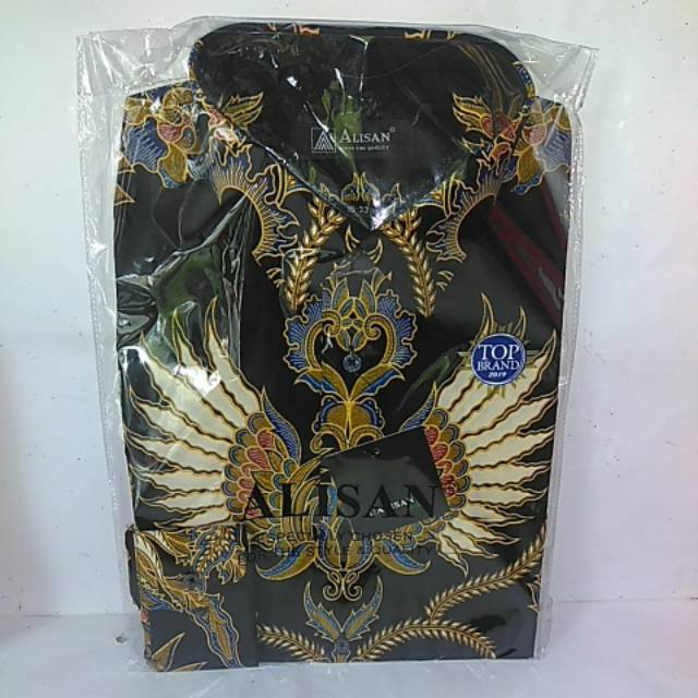 Baju batik garuda hitam alisan