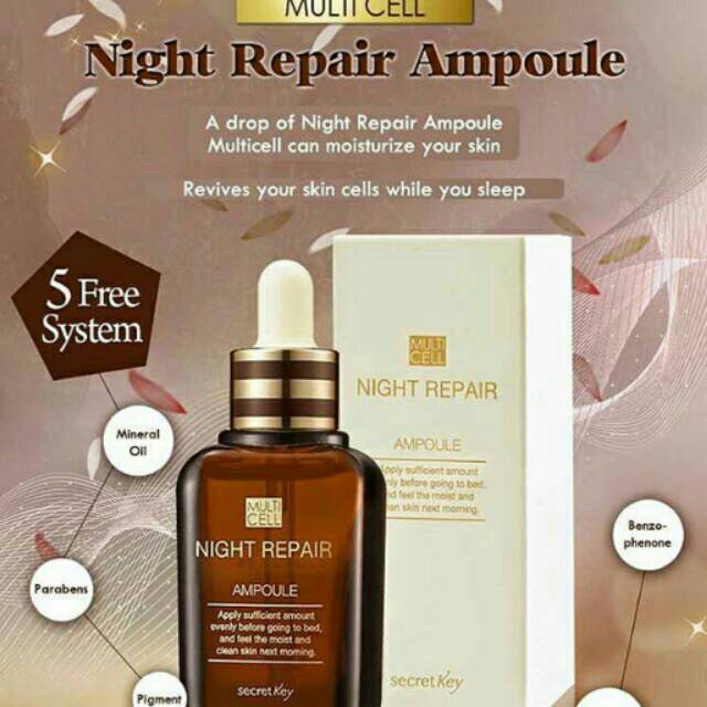 Secret Key Multicell Night Repair Ampoule