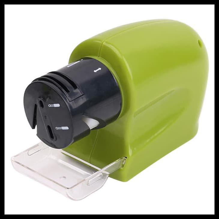 Penajam Pisau Swifty Sharp Electric Sharpener Pengasah Pisau Elektrik - Green Grab Medan