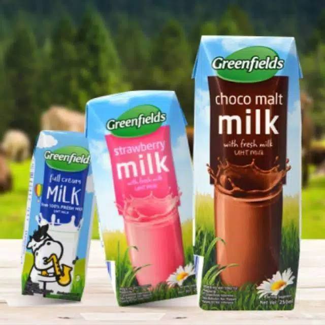 Susu UHT Greenfield 200ml Grosir Grosir Kartonan | Susu ...