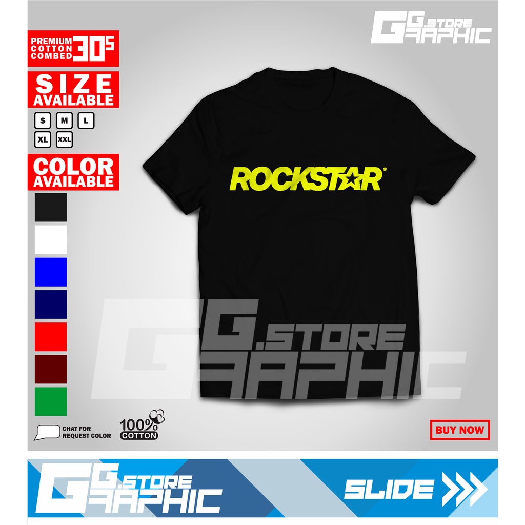 Baju Kaos ROCKSTAR LOGO