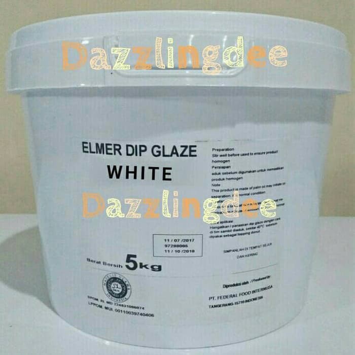 

Elmer Dip Glaze White 5 Kg / Milky Vanilla Chocomaltine