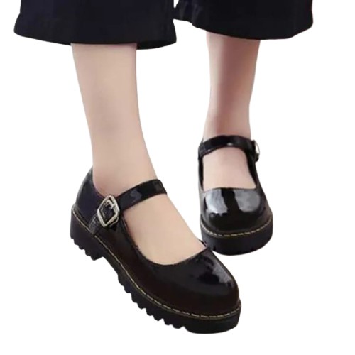 Sepatu Docmart AULIA / Sepatu Gesper Style Korea RS 040