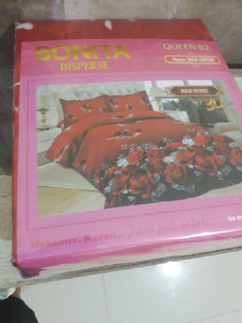 Sprei Bonita Queen Disperse 3d (varian E) Ukuran 160x200 Cm