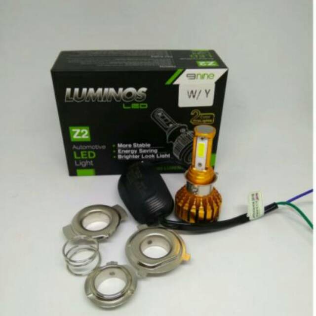 Lampu Motor Luminos Z2 Putih - Kuning