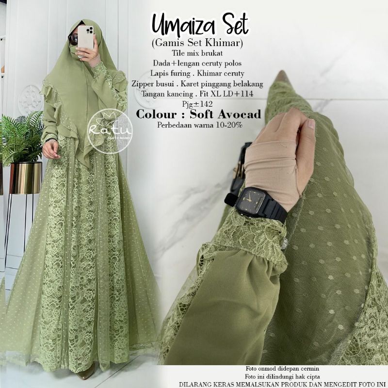 UMAIZA SET MAXY BY RATU ORIGINAL