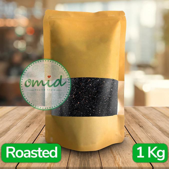 

1kg - Organic Black Roasted Sesame Seeds | Biji Wijen Hitam Panggang