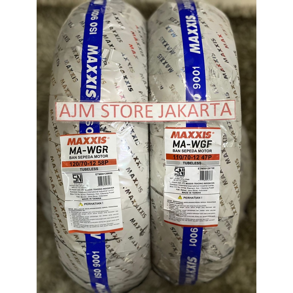 Maxxis MA-WG 110/70-12 & 120/70-12 Tubeless...