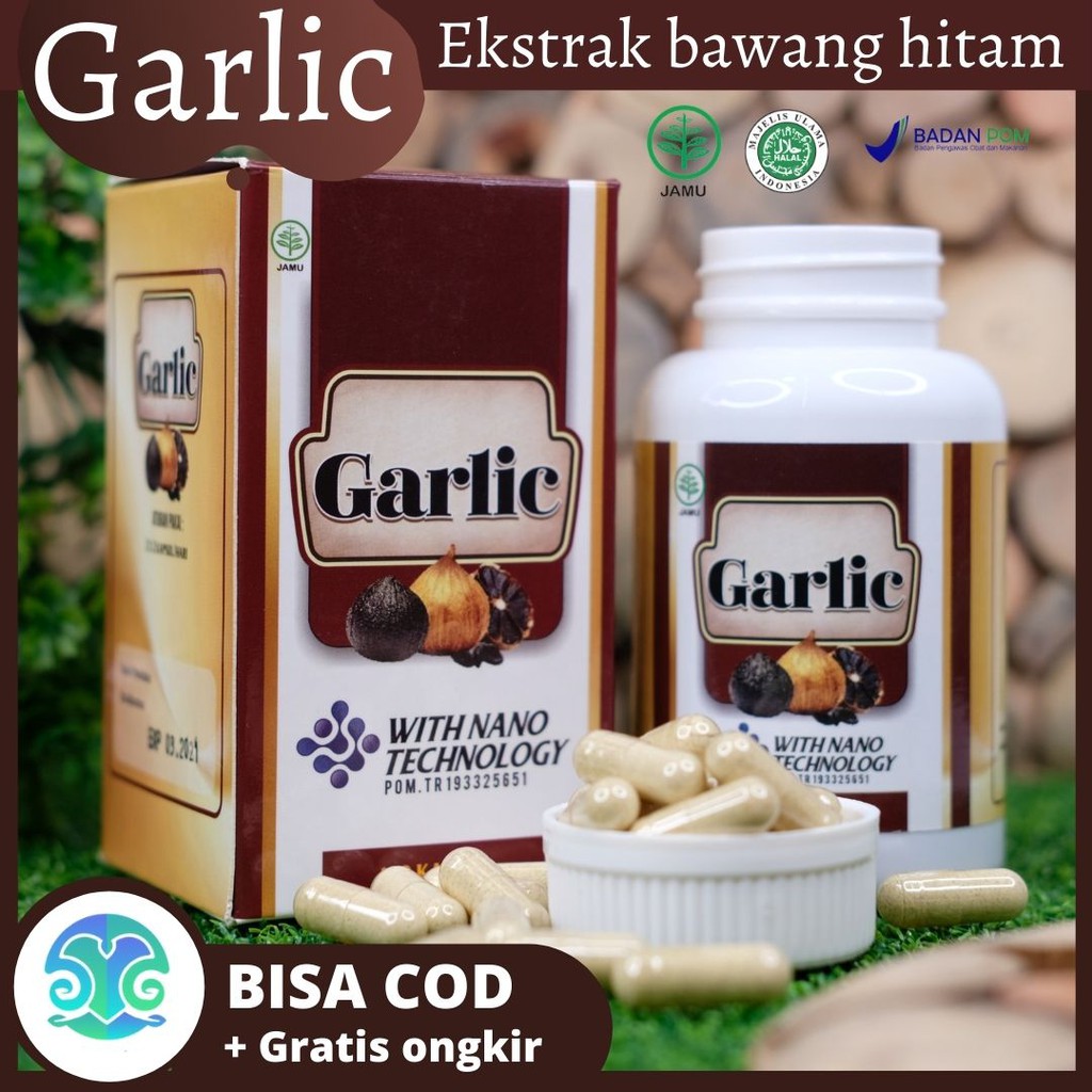 

GARLIC Kapsul Ekstrak Bawang hitam 100% ORIGINAL Obat Herbal Alami