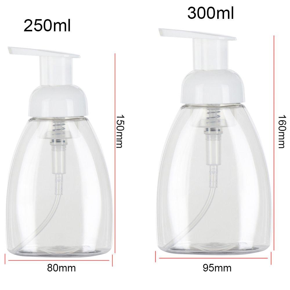 Populer 5pcs Dispenser Sabun Rumah Berguna Perlengkapan Mandi Hand Sanitizer Plastik Shower Gel Bening Wadah Pompa