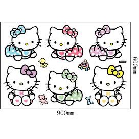 WALL STIKER STICKER DINDING WALLSTICKER HELLO KITTY BABY HK PINK RUANG TIDUR ANAK CEWEK PREMPUAN