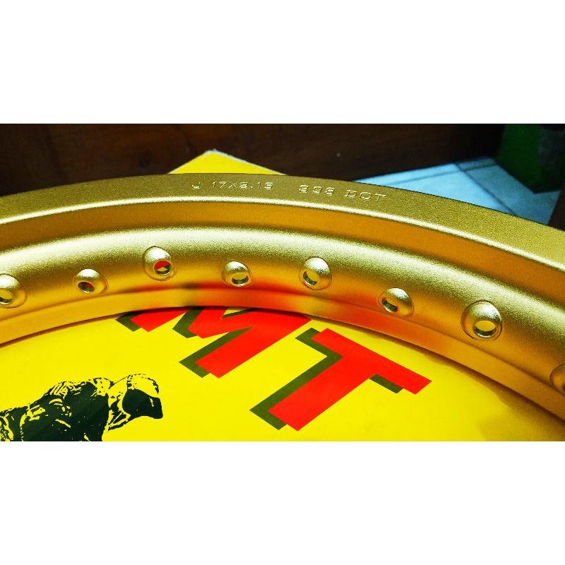 Velg TMT 17X215 GOLD Not RCB TDR TK DAYTONA DIDJAPAN