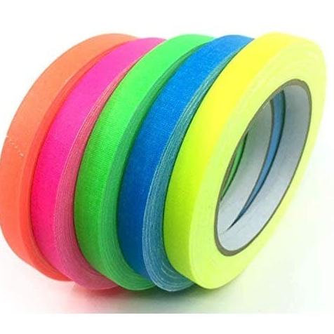 

[ varostore90 ] KUPO GAFFA CLOTH SPIKE TAPE Lakban Kain Warna - 12mm 15yard