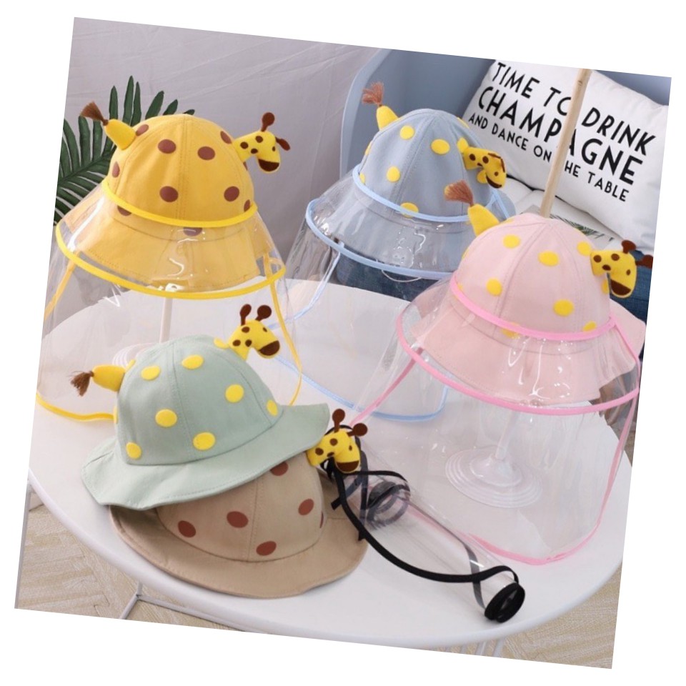 Topi face shield baby/ topi face shield bayi/topi bayi