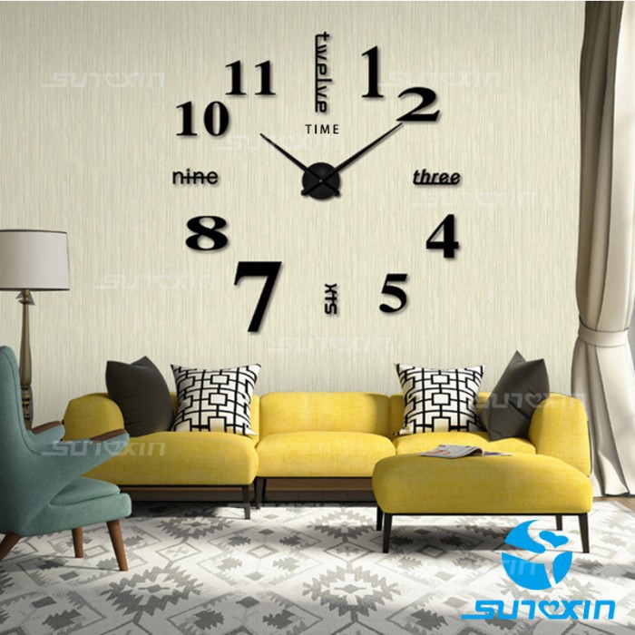 Jam Dinding Besar DIY Raksasa Gaint Wall Clock 130 Cm Diameter