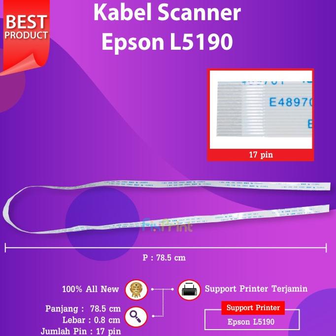 Kabel Scanner Epson L5190 Flexible Cable Head Scan Printer L5190 Original