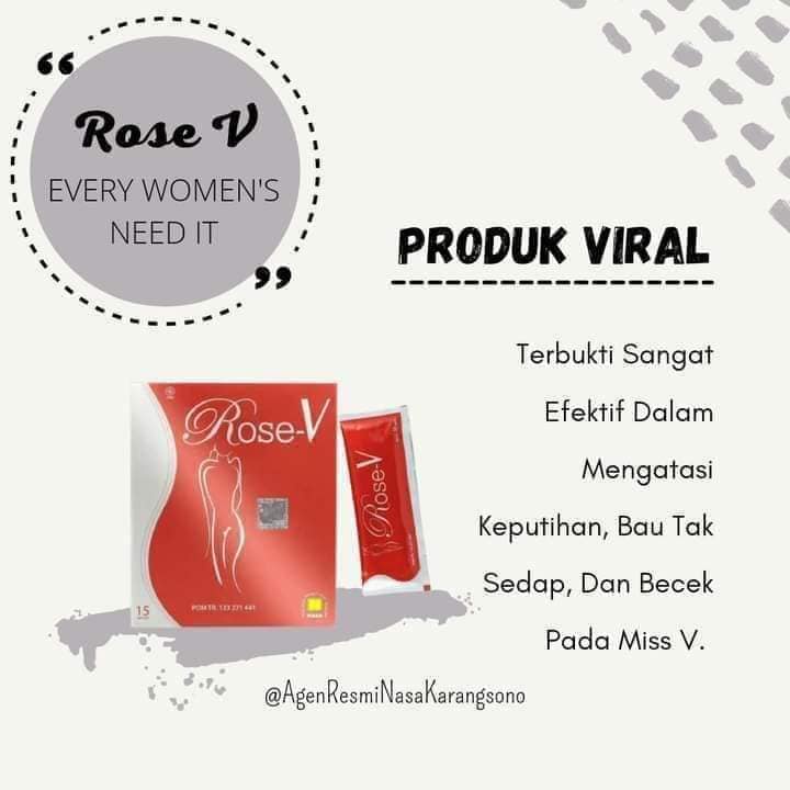 Rose V Nasa ECER / Rose V Original NASA Merapatkan MIss V Ori NASA / 1 sachet Rose V NASA / skincare