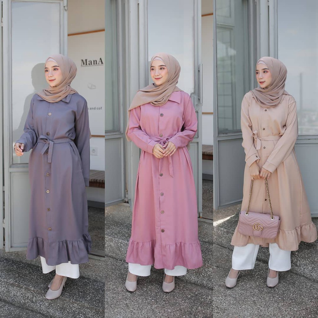 Terbaru - Lamara Long Tunik - OOTD Kekinian