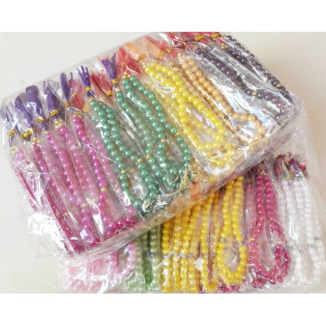 TASBIH MUTIARA SEDANG 100 BIJI