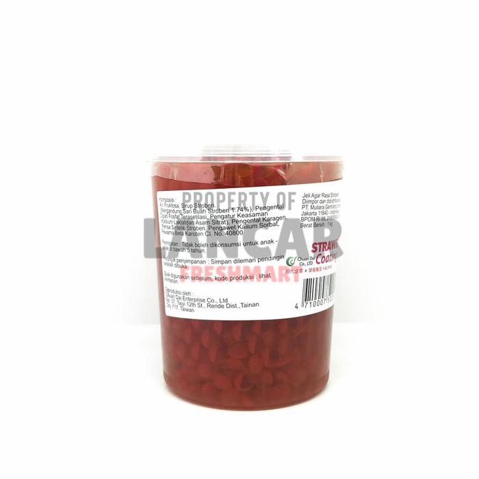POPPING BOBA RASA STRAWBERRY 1KG