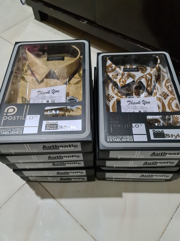 Luigi Riccio Kemeja Batik Big Size | Batik Jumblo |  Xxl - Xxxl - Xxxxl - Lengan Panjang