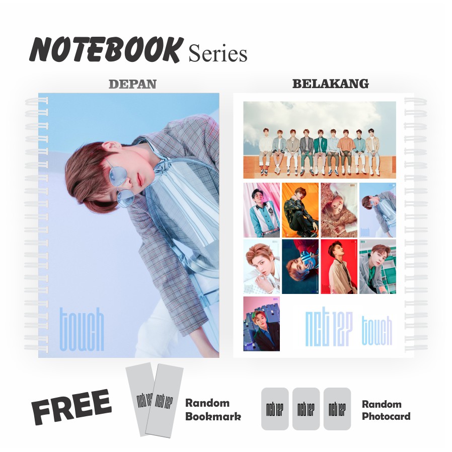 

NCT 127 Touch Notebook A5 variasi member