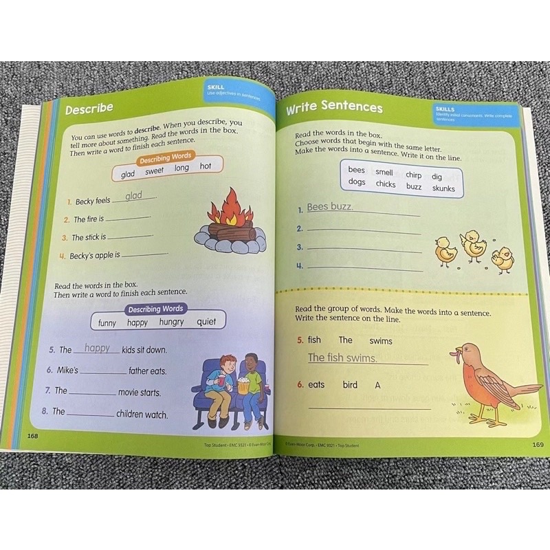 evan moor top student activity book grade 1 grade 2