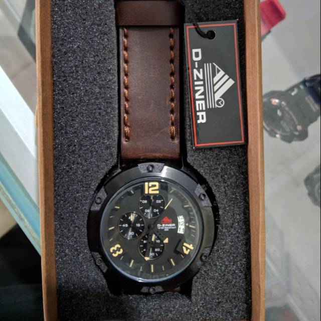 Jam tangan Dziner 9037 kulit