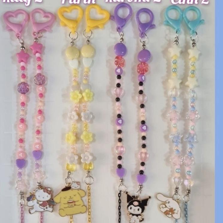 Paling Sesuai.. tali masker strap mask kuromi twinstar melody cinnamoroll pompompurin