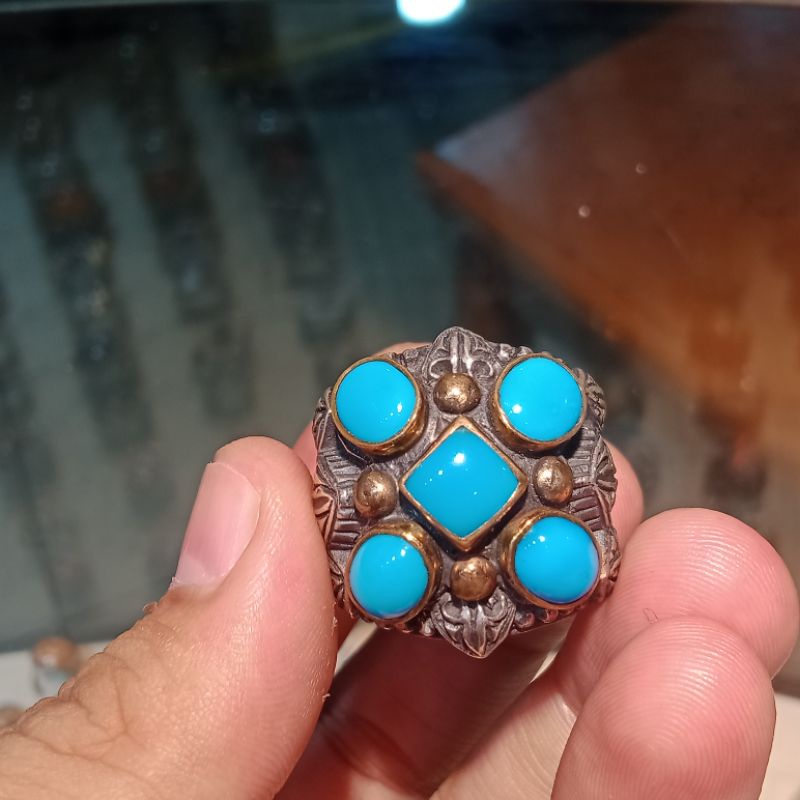 CINCIN BATU PIRUS PERSIA POLOS ROYAL BLUE