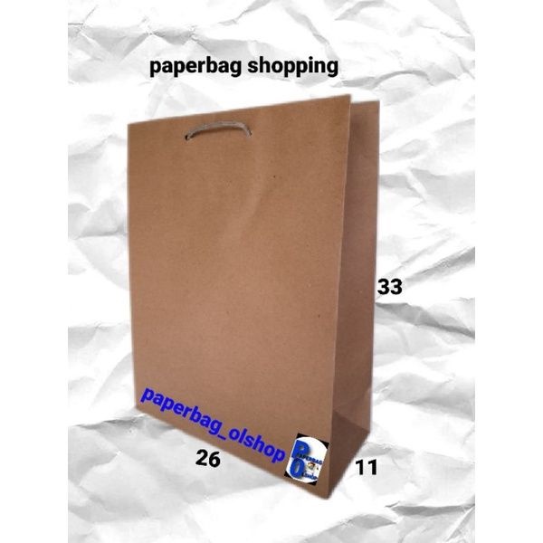 

paperbag fashion coklat (26×11×33)