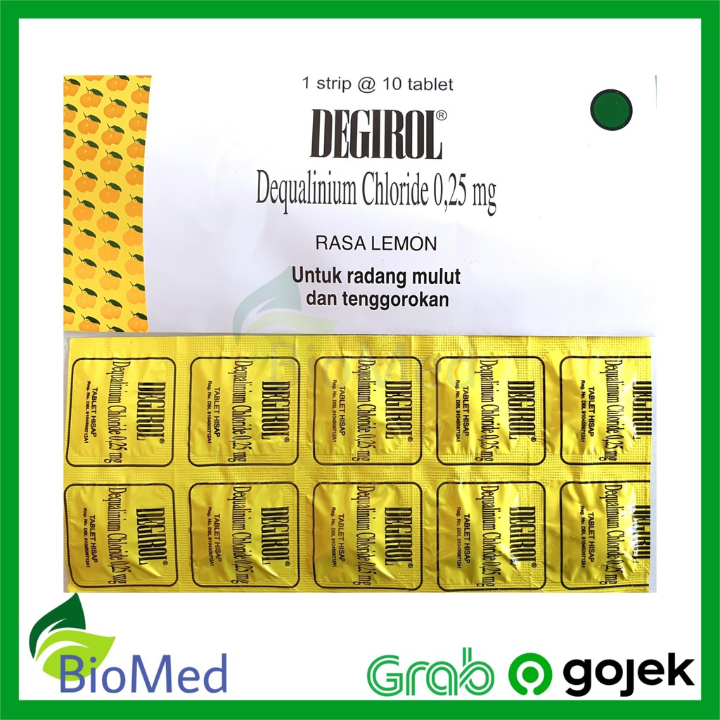 DEGIROL - Rasa Lemon Obat Radang Tenggorokan Batuk