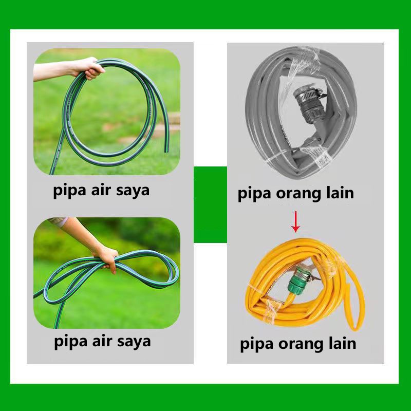 30M Hose Reel Set Gulungan Selang Dengan Selang Air Selang Air Tahan Lumut