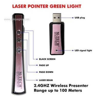 PRESENTER P900 GREEN LIGHT/2,4GHz