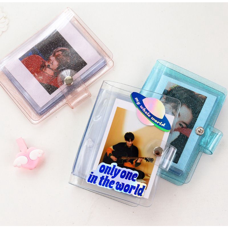 Album Foto Polaroid Album Mini Photocard Tempat Simpan PC Kpop Kartu Nama