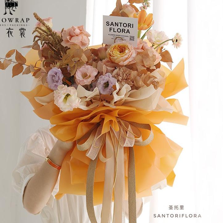 

☃ KERTAS BUNGA MTZ (1 PACK = 20 LEMBAR) FLOWER WRAPPING PAPER PEMBUNGKUS BUNGA WATERPROOF ❋