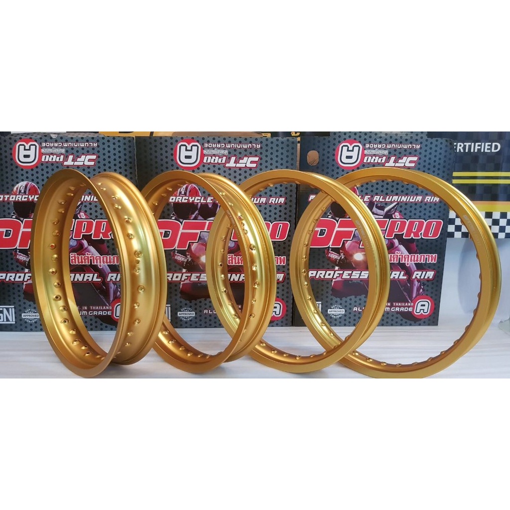 VELG MOTOR JARI JARI DFT PRO WM POLOS RING 17 18 LEBAR 185 215 250 300 SUPERMOTO W175 KLX NINJA RXK