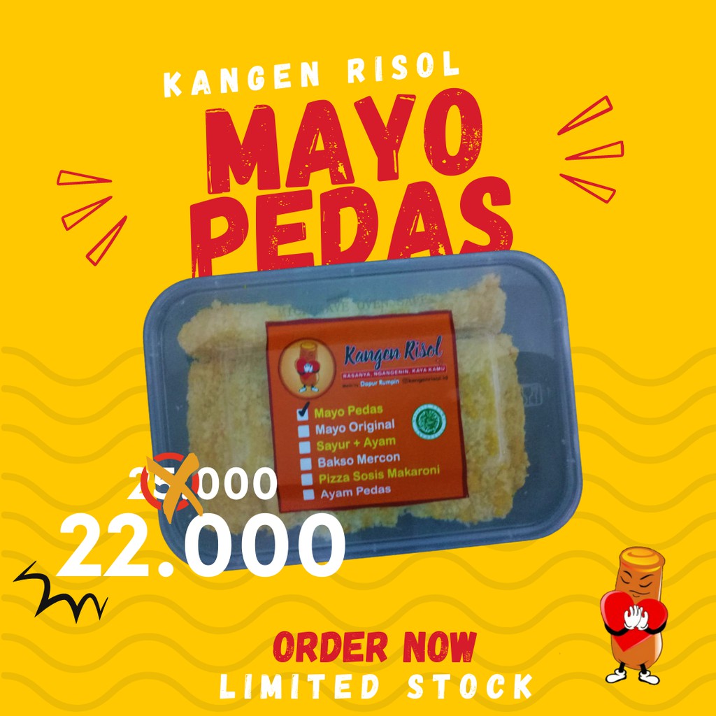 

RISOL MAYO PEDAS BY KANGENRISOL.ID FROZENFOOD