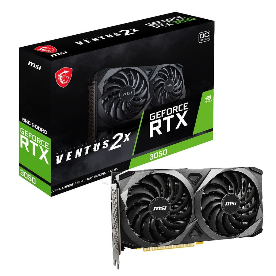 MSI GeForce RTX 3050 VENTUS 2X 8GB OC DDR6 NAMPOLL GAN