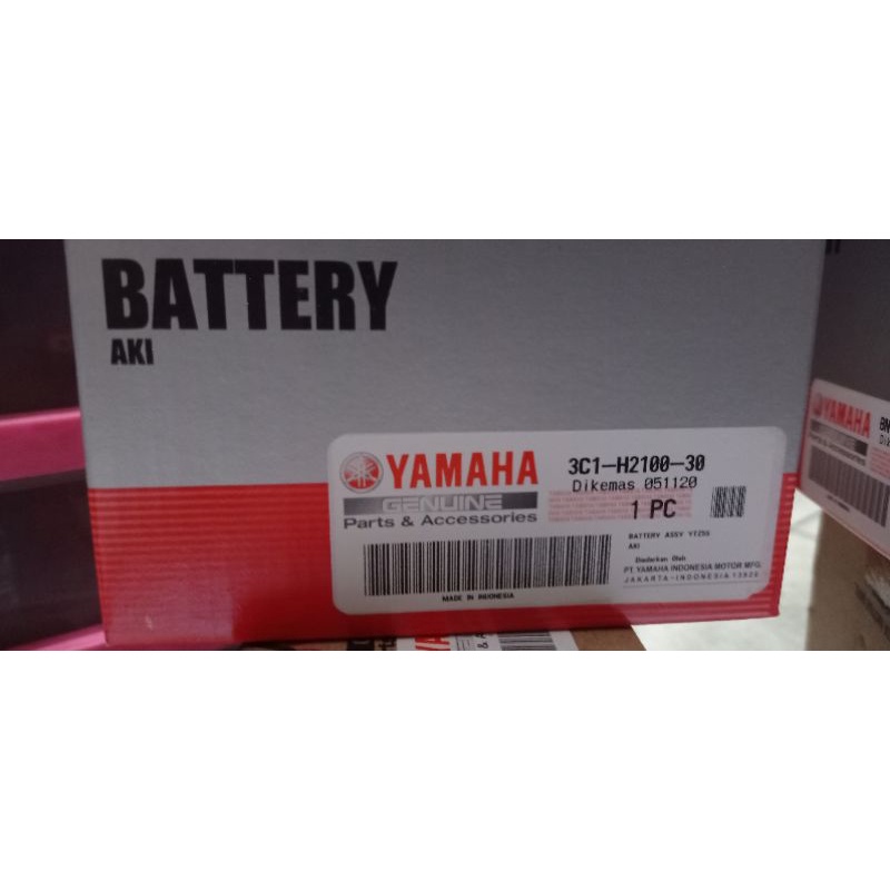 Accu Aki Yuasa Yamaha 3C1 Vixion, Mio J/GT, Mio 125,Xeon 125,Mio Soul Lama