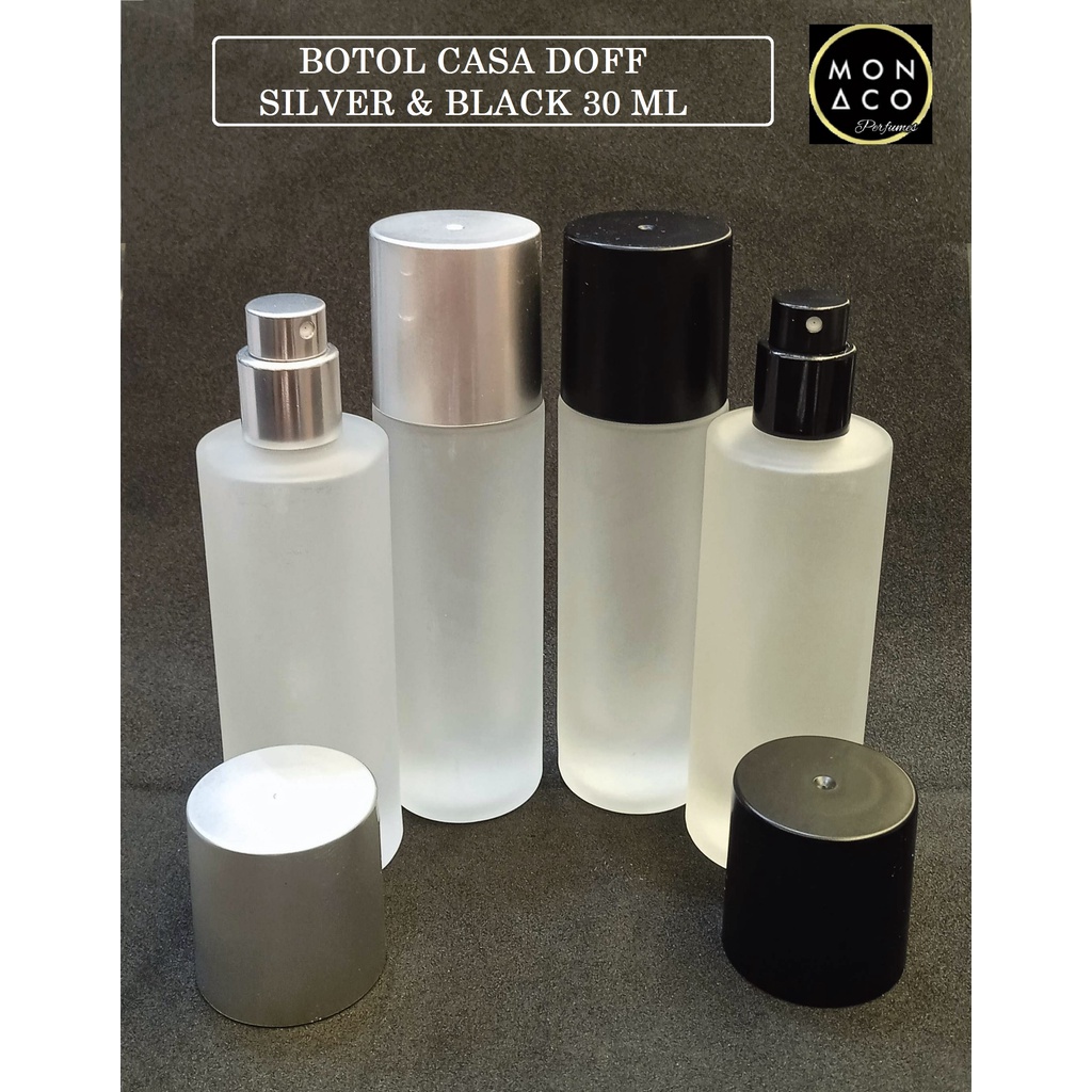 BOTOL CASA DOFF SILVER &amp; BLACK 30 ML ( DRAT / ULIR )