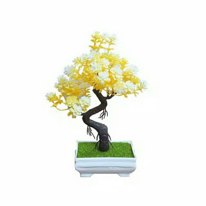 TANAMAN POT BONSAI ARTIFICIAL BUNGA ARTIFICIAL