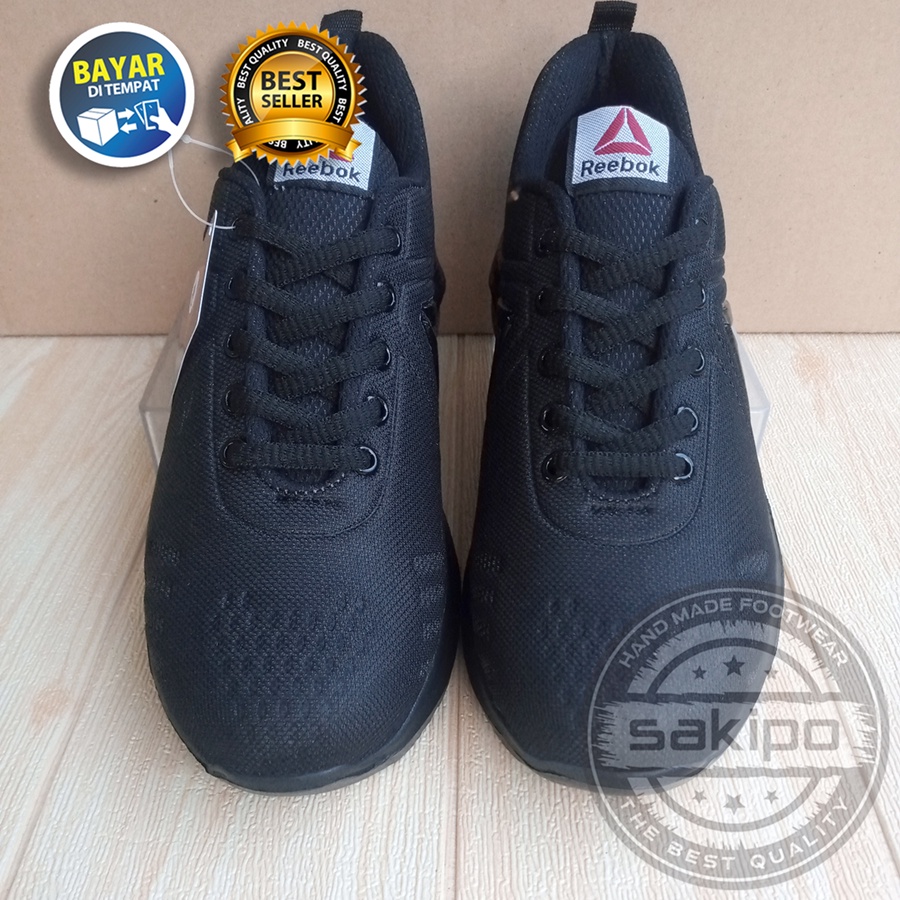 PROMO SEKOLAH !! SEPATU SEKOLAH HITAM POLOS SD SMP SMA SMK KULIAH / SEPATU KERJA JOGGING HITAM PRIA WANITA / SEPATU SENAM AEROBIK GYM FITNES / SAKIPO